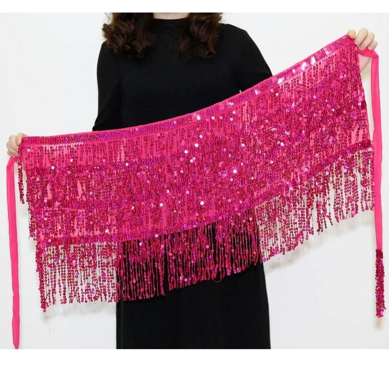 Sexy Sequins Tassel Dancewear Mini Skirt Women Clothes Jupe Femme Belly Dance Skirts Ladies Faldas Performance Stage Bottom Saia - Image 6